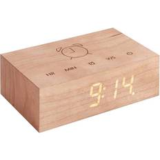 Clock Gingko Flip Click Clock Cherry