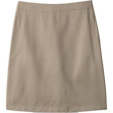 Girls - Green Skirts Girls 2-20 Lands' End School Uniform Chino Skort, Girl's, 14, Beig/Green