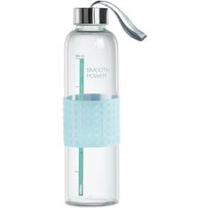 Xavax Glas Trinkflasche 500 ml Transparent Wasserflasche 0.5L