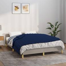 vidaXL Verzwaringsdeken 150x200 cm 7 kg Stof Blauw