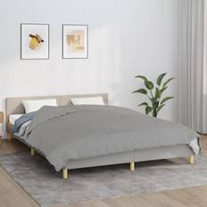 Tessili vidaXL Ponderata Grigia 200x230 cm 13 kg Tessuto Coperta Grigio