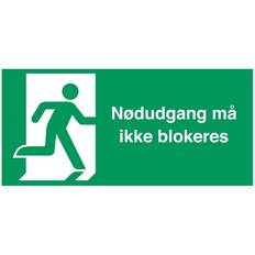 Halpa Työpöydän Järjestäjät Lentoputki Nødudgang må Ikke Blokeres 150 x 300 mm