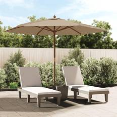 Parasols et Accessoires vidaXL Parasol De Jardin Avec Mât En Bois 299x240 cm