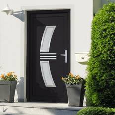 vidaXL Ingresso Antracite 108x208 cm in PVC Porta Esterna (x)