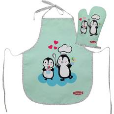 Schorten Heless Set Kinderschort Ovenwant Pinguin
