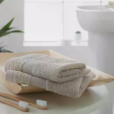 Egyptian Cotton Bath Towels Catherine Lansfield Anti Bacterial Bath Towel Grey, Silver
