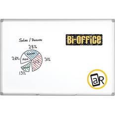 Gula Whiteboards Bi-Office Maya Magnetic Whiteboard 2000 x 1200mm Lacquered Steel Surface Alumi