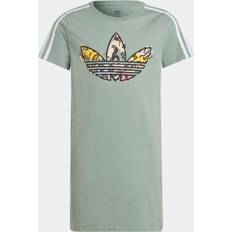 Adidas Girls Dresses Children's Clothing Adidas Print Tee Dress Silver Green