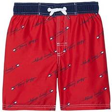 Tommy Hilfiger Boys Swim Shorts Children's Clothing Tommy Hilfiger Big Boys Logo Script Swim Trunks Red Red