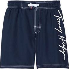 Tommy Hilfiger Swimwear Children's Clothing Tommy Hilfiger Big Boys Script Graphic Board Shorts Navy Blazer Navy Blazer