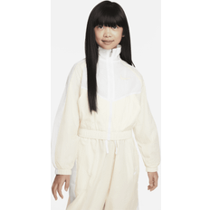 Nike Vita Ytterkläder Nike Girls' Sportswear Woven Jacket Coconut Milk/White/Coconut Milk