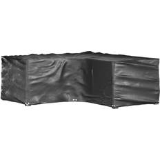 Plastica Coperture per mobili da giardino vidaXL Copertura Mobili da Giardino a L 16 Occhielli 215x215x70 cm - Nero