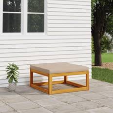 Wood Outdoor Stools vidaXL Gartenhocker