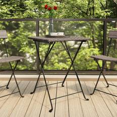 Gray Outdoor Dining Tables vidaXL Folding Bistro