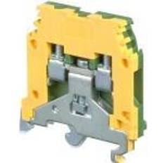 Te Connectivity Din Rail Terminal 10mm Green Yellow