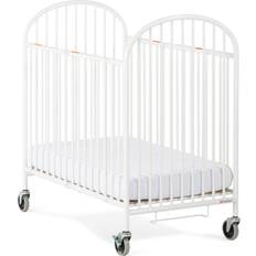 Bed Accessories Foundations Pinnacle Folding Steel Crib, Portable Baby Crib with 2