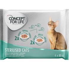 Concept for Life Lemmikit Concept for Life Sterilised Kokeilupakkaus 4 x 85 g