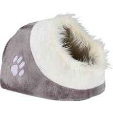 Trixie Minou Cuddly Cat Den White/Light Grey: