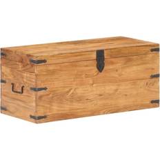 vidaXL 90 x 40 x 40 cm Massivholz Akazie Truhe 40x40cm