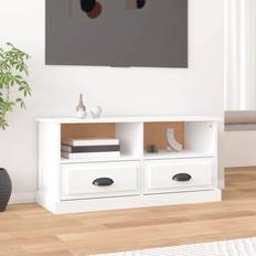 vidaXL Cabinet High Gloss TV Bench