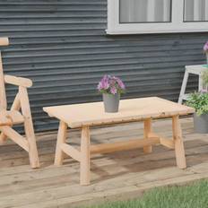 Rektangulære - Rød Sofaborde vidaXL 90x50x41 massivt grantræ Sofabord 50x90cm