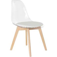 Stylish White Transparent Dining 54 x 47 x 81 cm