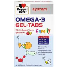 Fettsäuren Doppelherz Omega-3 Gel-Tabs family Erdb.Cit.system