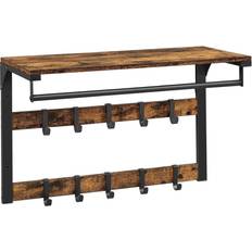 Vasagle Hallway Furniture & Accessories Vasagle Wall-Mounted Rack with Shelf Coat Hook