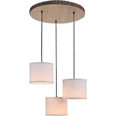 Wood Pendant Lamps Leuchten Direkt Bark Nature Dark Pendant Lamp 52cm