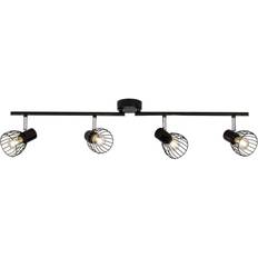 4 Lampen Spotlights Brilliant 4er Blacky Spotlight