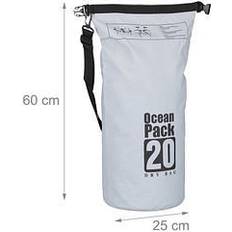 Relaxdays Dry Bag Ocean Pack LKW-Plane grau 20,0 l