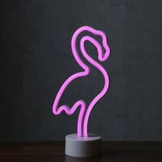 Rosa Weihnachtsleuchten LED NEON Figur FLAMINGO Weihnachtsleuchte