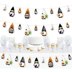 Orange Party Decorations Big Dot of Happiness Halloween Gnomes Spooky Fall Party DIY Decorations Clothespin Garland Banner 44 Pieces