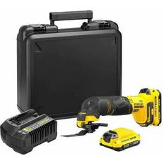 Stanley Outils multifonctions Stanley Outil Multifonction Rotatif 18V 8000-18000 OSC/MIN 2 Batteries 2 Ah 1 Chargeur 2Ah