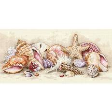 Dimensions Dimensions/Gold Petite Counted Cross Stitch Kit 8"X4"-Seashell Treasures 18 Count