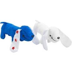 Colorations Set of 12 Fabric Plush Stuffed Puppy Dog Arts