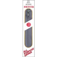 Zippers All-Purpose Plastic Zipper 9 -Slate