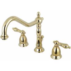 Taps Kingston Brass KS1992AL Heritage Widespread Polished Brass