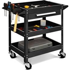 Tool Trolleys Costway 3 Tray Rolling Tool Cart