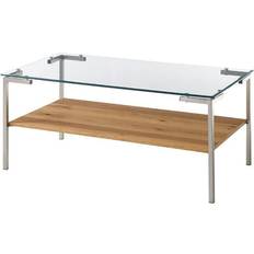 MCA Furniture with Storage Glass Coffee Table