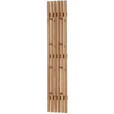 MCA Furniture Solid Wood 8 Hook Wall Mounted Coat Rack Wardrobe