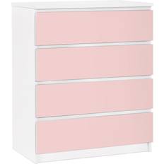 Malm Cassettiera 4x Cassetti Colore Rosa Comò