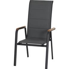 Havemøbler Siena Garden Tesoro N40080 Havestol Aluminium Teakholz Antracit Grå Natur