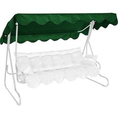 Altalene con Tetto Angerer Tetto Del Dondolo 210 x 145 cm Qualità Polietilene Verde