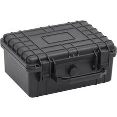 VidaXL Værktøjskasser vidaXL Transportabel flightcase 24x19x11 cm PP sort