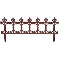 Clôtures Esschert Design Clôture De Jardin L 81.5 x L 1 x H 36.4 cm Fonte - Marron