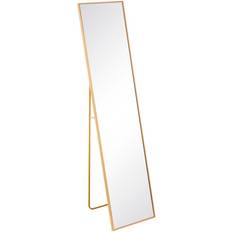 BigBuy Home Elegant Free Standing Golden 35 x 2.5 x 151 cm Wall Mirror