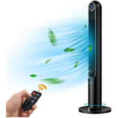 Oscillating Tower Fans Costway 42 Tower Fan Smart Display Panel 12H