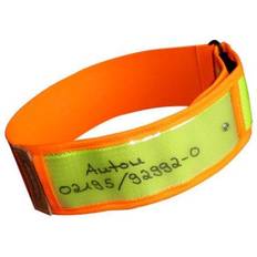 Reflexhalsband Gul/Orange XS