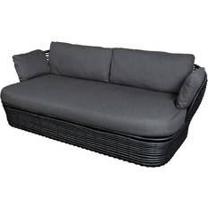 Rosa Divani da Esterno Cane-Line Basket 2-Sitzer Outdoor Sofa 201x70x100 cm - Grau Divano da Esterno